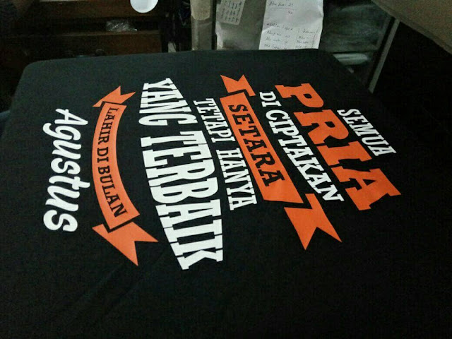 Sablon Kaos Satuan Lusinan