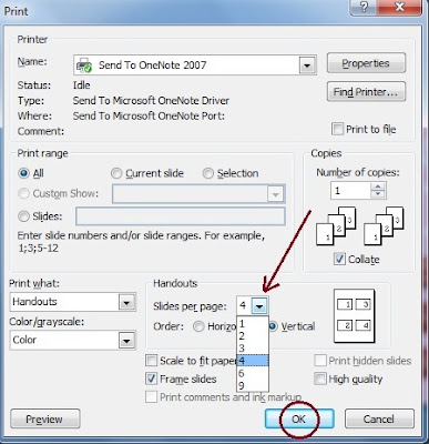 Cara Mencetak Slide Power Point Dalam Satu Halaman