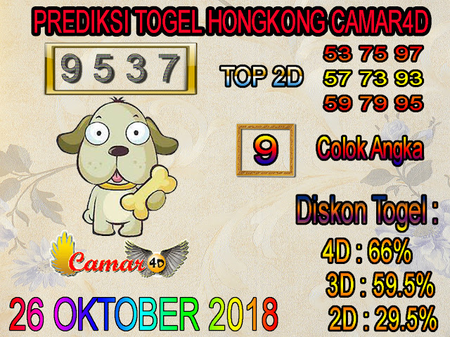 Prediksi Togel Hongkong 26 Oktober 2018