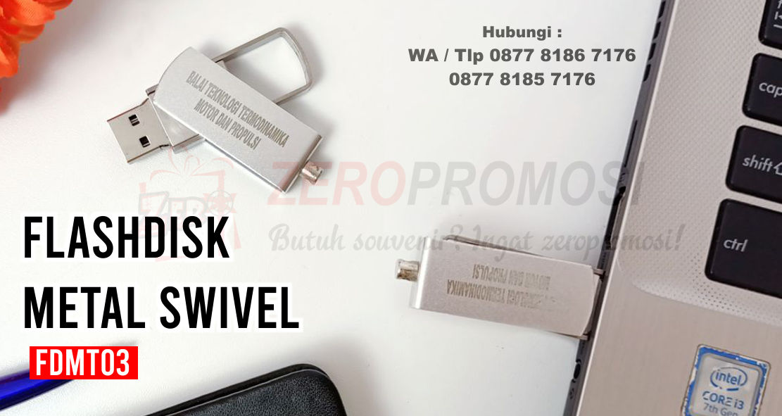 Flashdisk Swifel Metal, Usb Metal Putar, USB Metal Swivel FDMT03, Flashdisk Metal Custom Termurah Di Indonesia