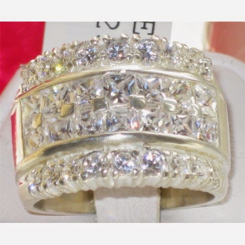 STAINLESS STEEL RING Crystal Ring Artificial Ring 