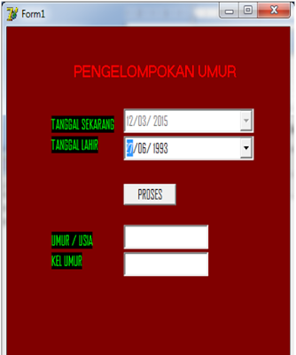 Membuat Program Penghitung Usia menggunakan delphi
