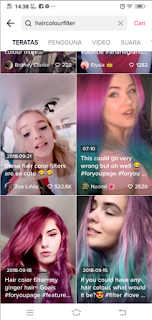 Hair colour filter tiktok - Cara mendapatkan filter Harajaku hair tiktok