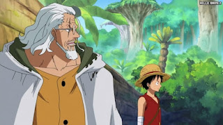 ワンピースアニメ 516話 ルスカイナ 修行 レイリー ルフィ | ONE PIECE Episode 516