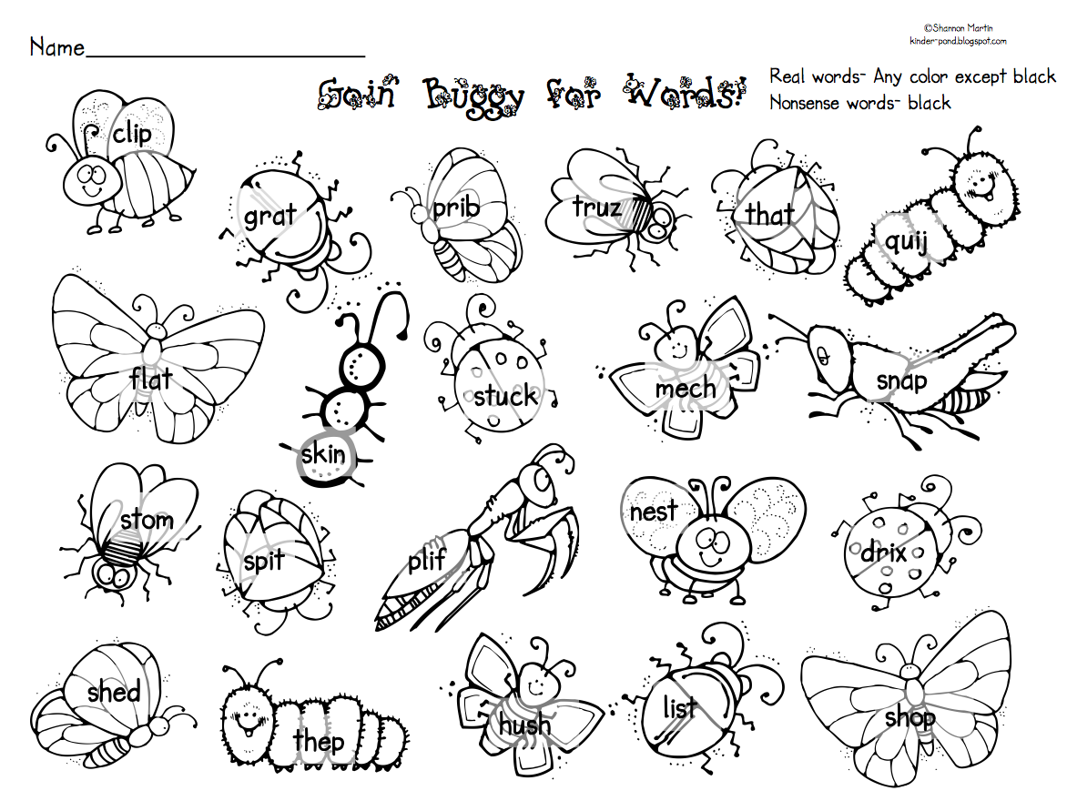 Insect Worksheets For Kids 5