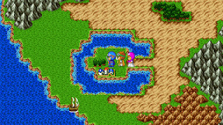 The town of Beran, a cursed location in Dragon Quest II.