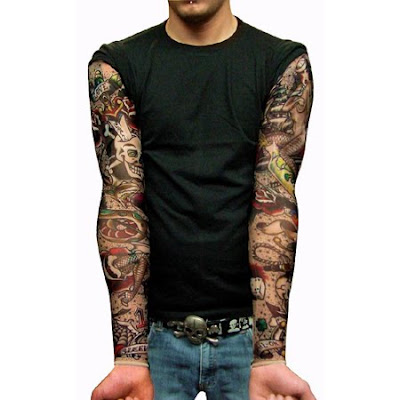 skull tattoo sleeves. japanese style tattoo sleeves.