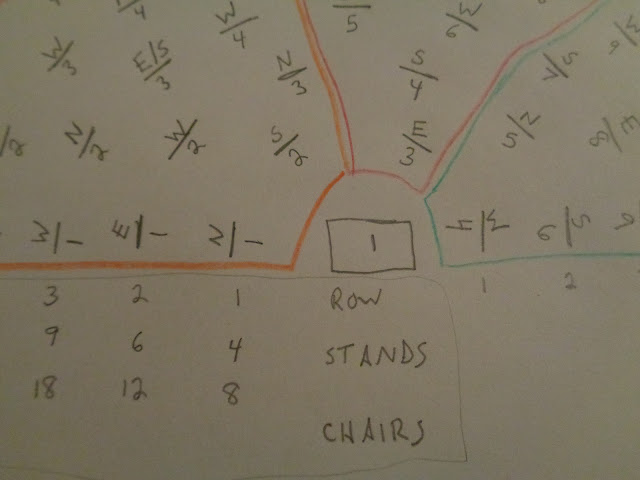 String Fest seating chart template and illustration