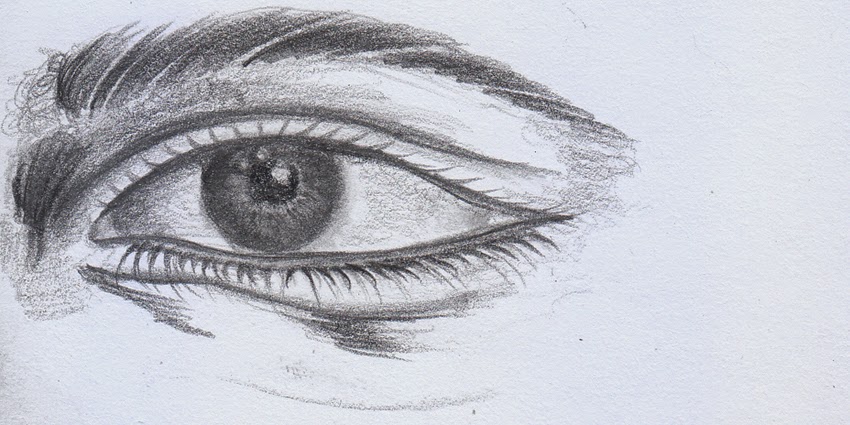 Cara Mudah Menggambar Mata (Drawing Pencil)  Kreatif 