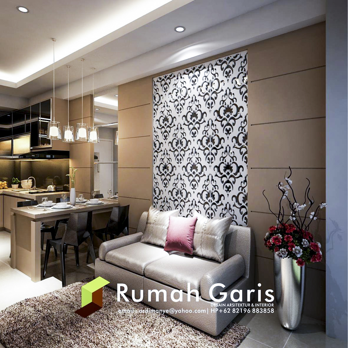 Desain Interior Apartemen Mewah Konsep Klasik Minimalis Modern Di