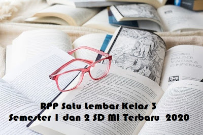 RPP Satu Lembar Kelas 3 Semester 1 dan 2 SD MI Terbaru  2020