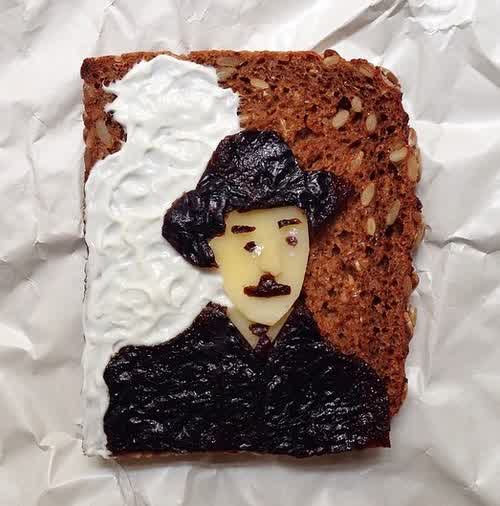 food art, toast project by Ida Skivenes