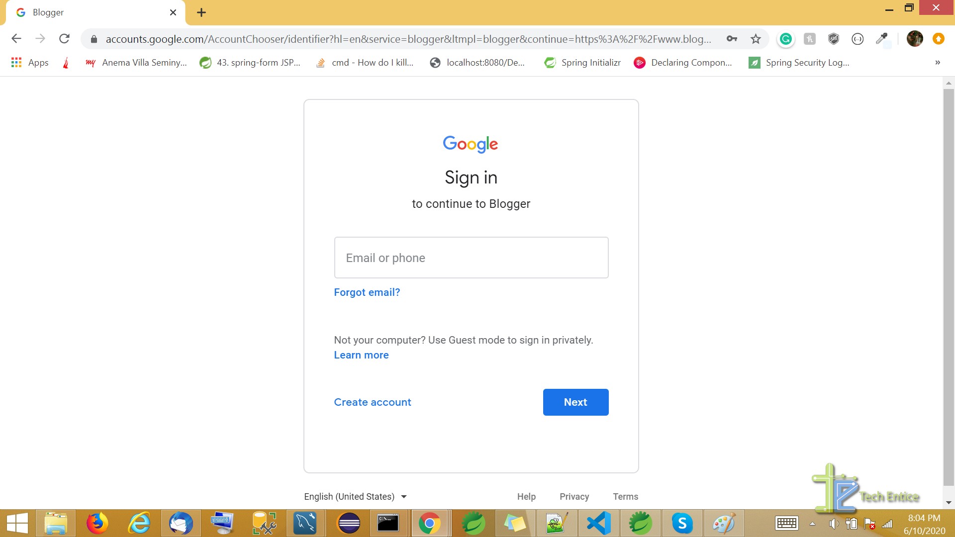 Create an Google Account