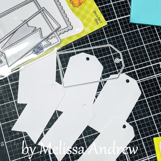 Birthday Tags by Guest Designer Melissa Andrew | Frames & Flags Die Set by Newton's Nook Designs #newtonsnook