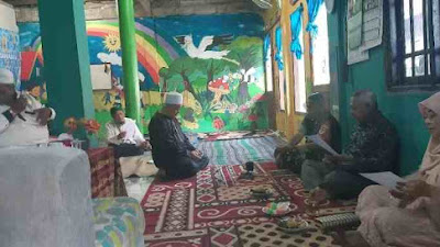 Tingkatkan Ukhuwah Islamiyah : Danramil 0621-21/Kemang Kapaten Inf Koswara Menghadiri Pengajian Bualanan