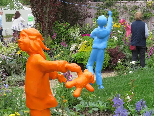 Garden display at Bloom in the Park in Dublin in June