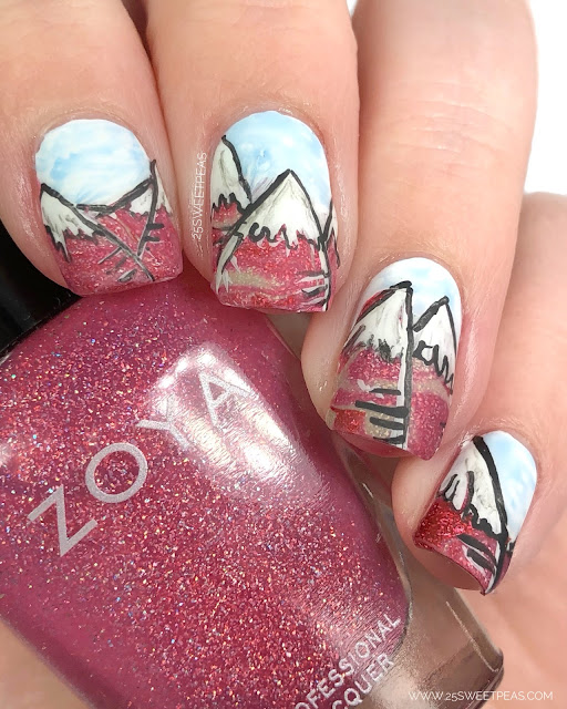 Mountain Nail Art