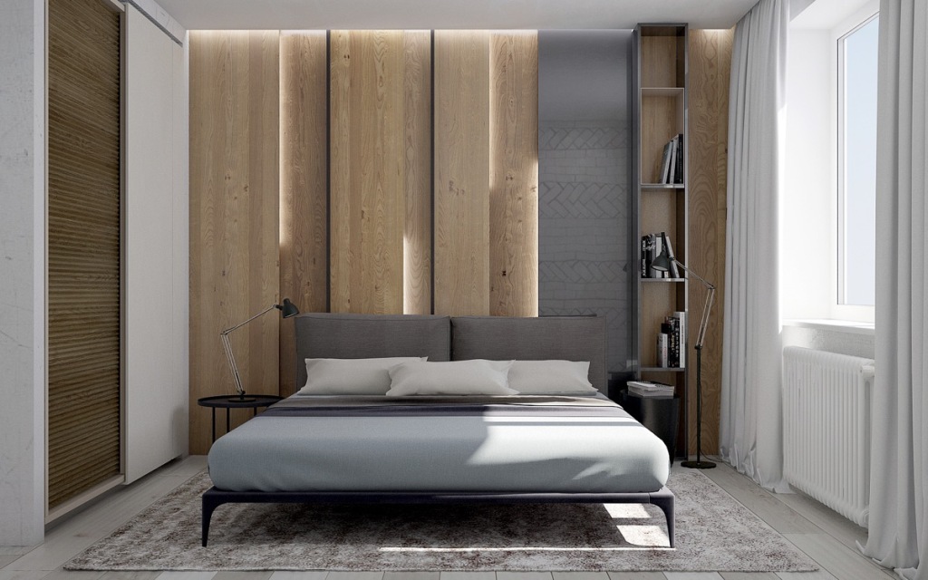 40 Desain  Dinding  Kayu  Kamar  Tidur Ciptakan Kesan Elegan 