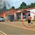 VEJA VÍDEO - Homem entra em carro em chamas e morre carbonizado no município de Alcântaras no Ceará