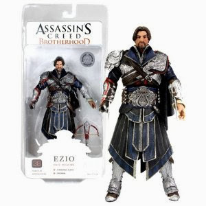 Action Figure Neca Ezio Onyx Unhooded - Assassins Creed Brotherhood