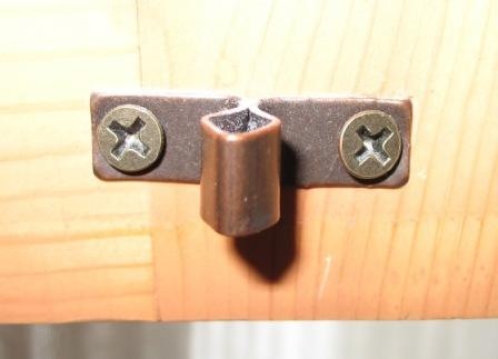 Armoire door latch
