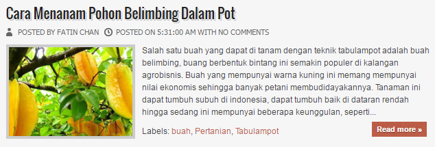  Menanam Belimbing Dalam Pot