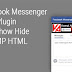 Facebook Messenger Page Plugin With Show Hide For AMP HTML