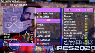 PES 2020 Lite PPSSPP Special Barcelona
