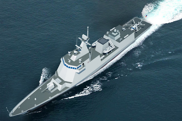 Digitally rendered image of the 2,600-ton frigate to be built by Hyundai Heavy Industries for the Philippine Navy. Hyundai Heavy Indsutries.