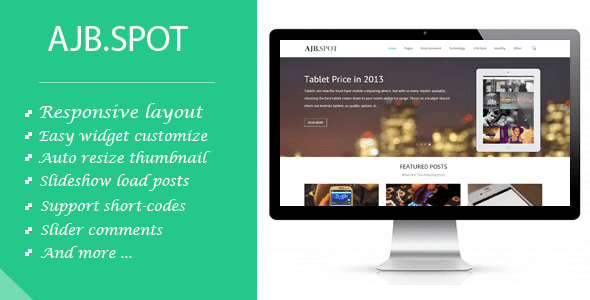Ajbspot | Responsive MultiPurpose Premium Blogger/Blogspot Template