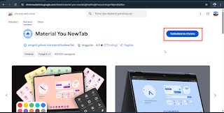 Cara Menginstal Material You NewTab di Google Chrome