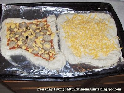 photo of two homemade pizzas