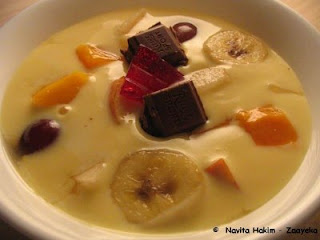 how to make a fruit Custard ????