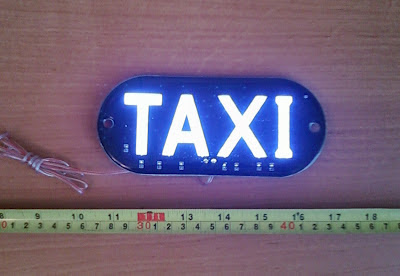 табличка такси диод