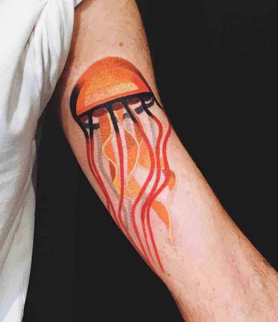 100 tatuagens de Água-viva para inspirar vocês!