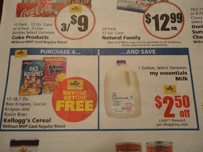 Food Lion Milk and Cereal Deal