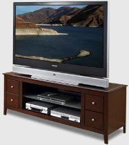 TechCraft Mahogany Colored Credeza Style TV Stand