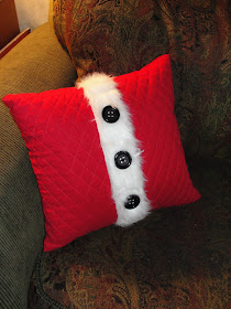 santa's coat pillow