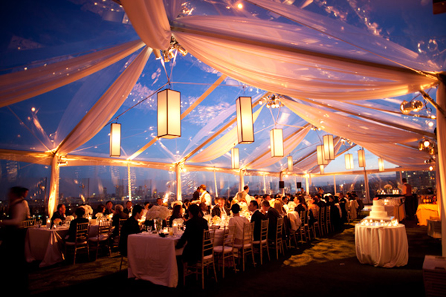 Clear Tent Wedding Reception