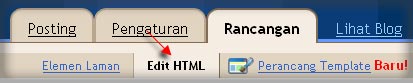 Edit HTML di blogger