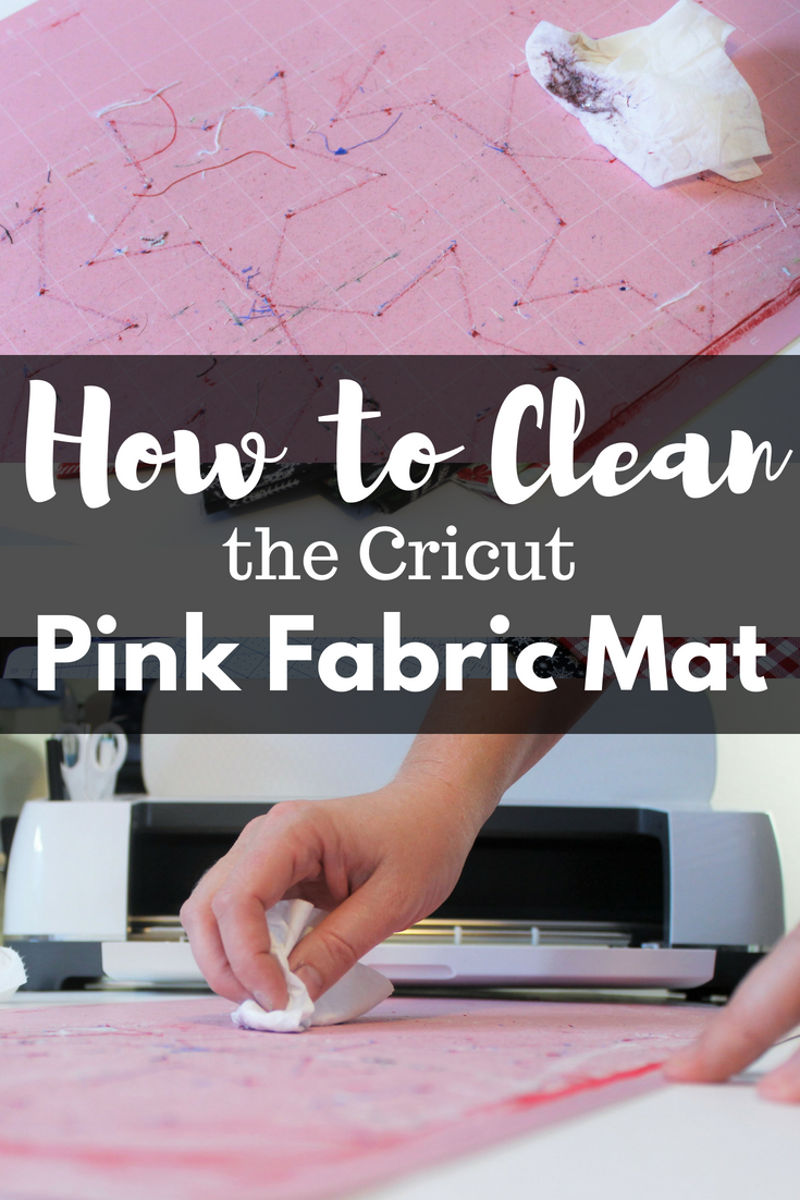 How to Clean a Pink Cricut FabricGrip Mat