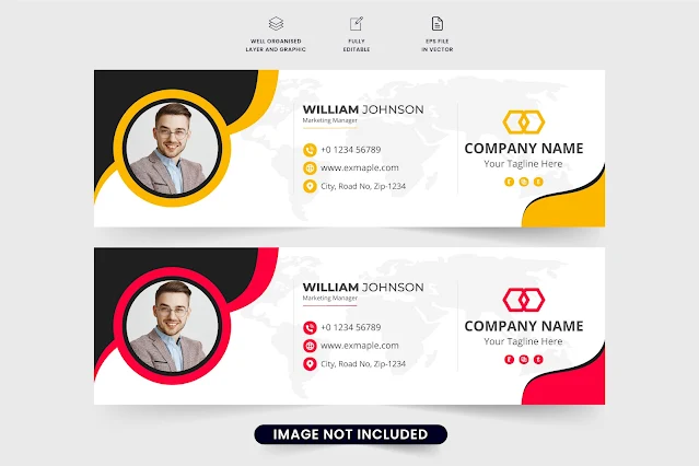 Corporate email signature template free download