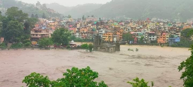 Flood, Panchvaktra temple,