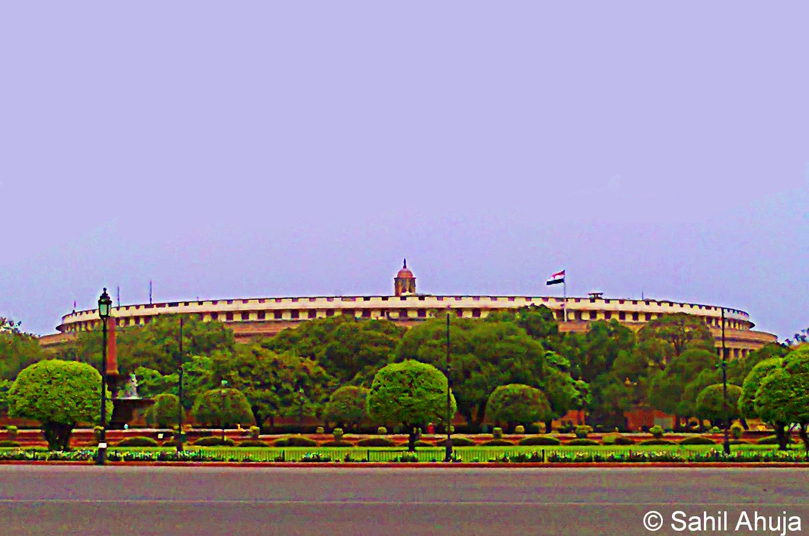 Pixelated Memories Parliament House New Delhi