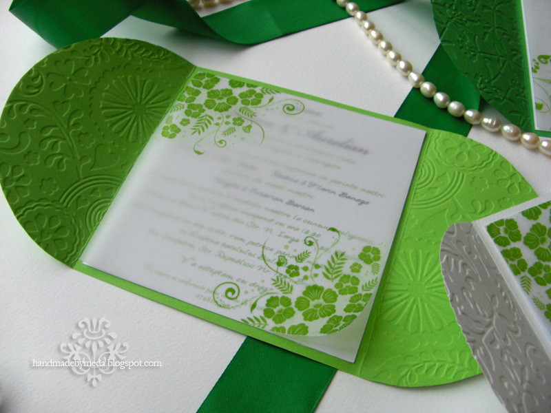 Green Wedding Invitations 1