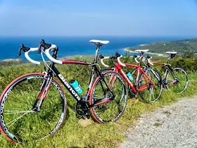 cycling Sardinia island Italy carbon road bike mtb ebike rental in Olbia