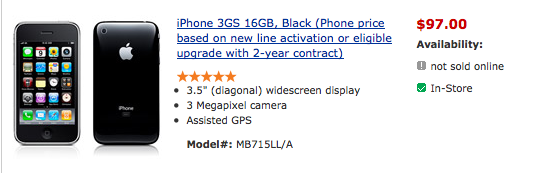 Walmart Cuts Price of iPhone 3gs: New iPhone Possibility