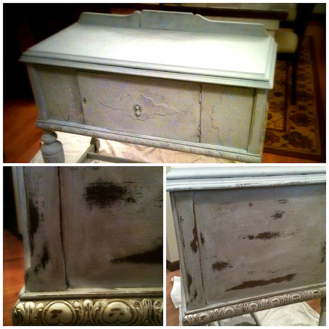 distressed side board annie sloan