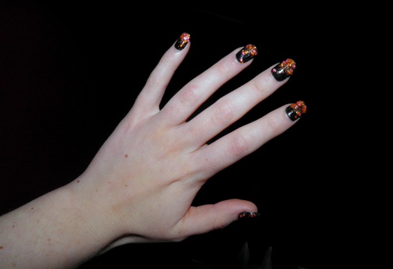 GLITTER RHINESTONE NAILS
