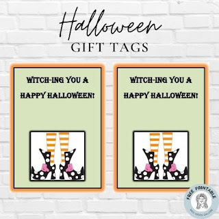 Candy Witch Broom Treat Tag